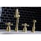 Kingston Brass KB1797AXBS 8" Widespread Kitchen Faucet W/ Brass Sprayer, Brushed Brass KB1797AXBS - alternate 2